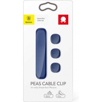 Baseus ACWDJ-03 Clip Cable Organizer Blue